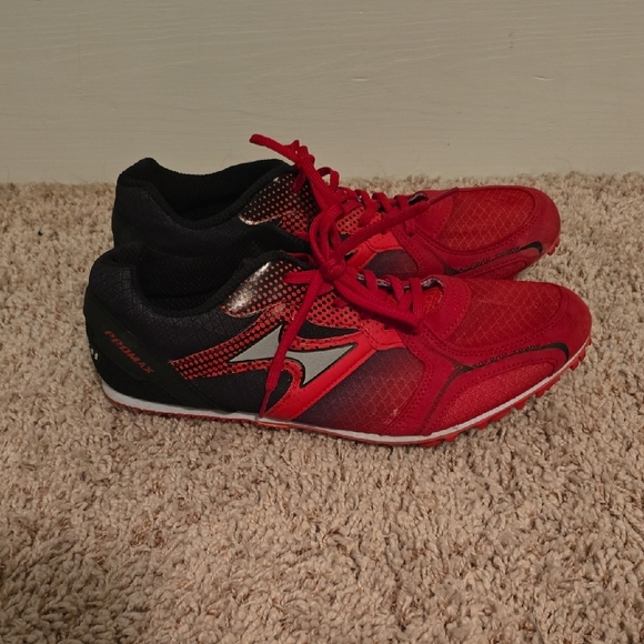 Health Men's Red and Black Cleats Size 12 - Picture 1 of 10